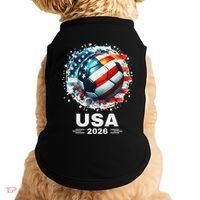 Soccer Apparel Soccer Player American Flag Cup Soccer 2026 Doggie Tank thumb 0