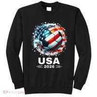 Soccer Apparel Soccer Player American Flag Cup Soccer 2026 Sweatshirt thumb 0