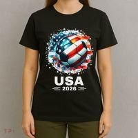 Soccer Apparel Soccer Player American Flag Cup Soccer 2026 T-Shirt thumb 4