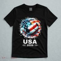 Soccer Apparel Soccer Player American Flag Cup Soccer 2026 T-Shirt thumb 5