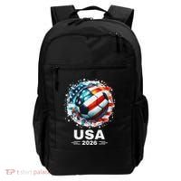 Soccer Apparel Soccer Player American Flag Cup Soccer 2026 Backpack thumb 0