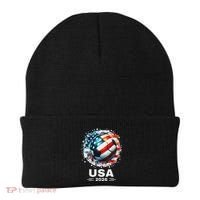 Soccer Apparel Soccer Player American Flag Cup Soccer 2026 Beanie thumb 0