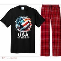Soccer Apparel Soccer Player American Flag Cup Soccer 2026 Pajama Set thumb 0