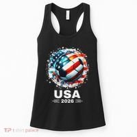 Soccer Apparel Soccer Player American Flag Cup Soccer 2026 Women's Tank Top thumb 0