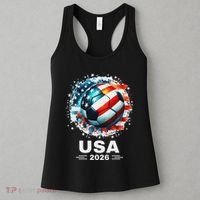 Soccer Apparel Soccer Player American Flag Cup Soccer 2026 Women's Tank Top thumb 3