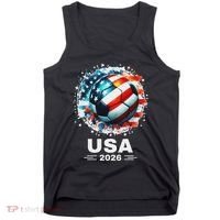 Soccer Apparel Soccer Player American Flag Cup Soccer 2026 Tank Top thumb 0