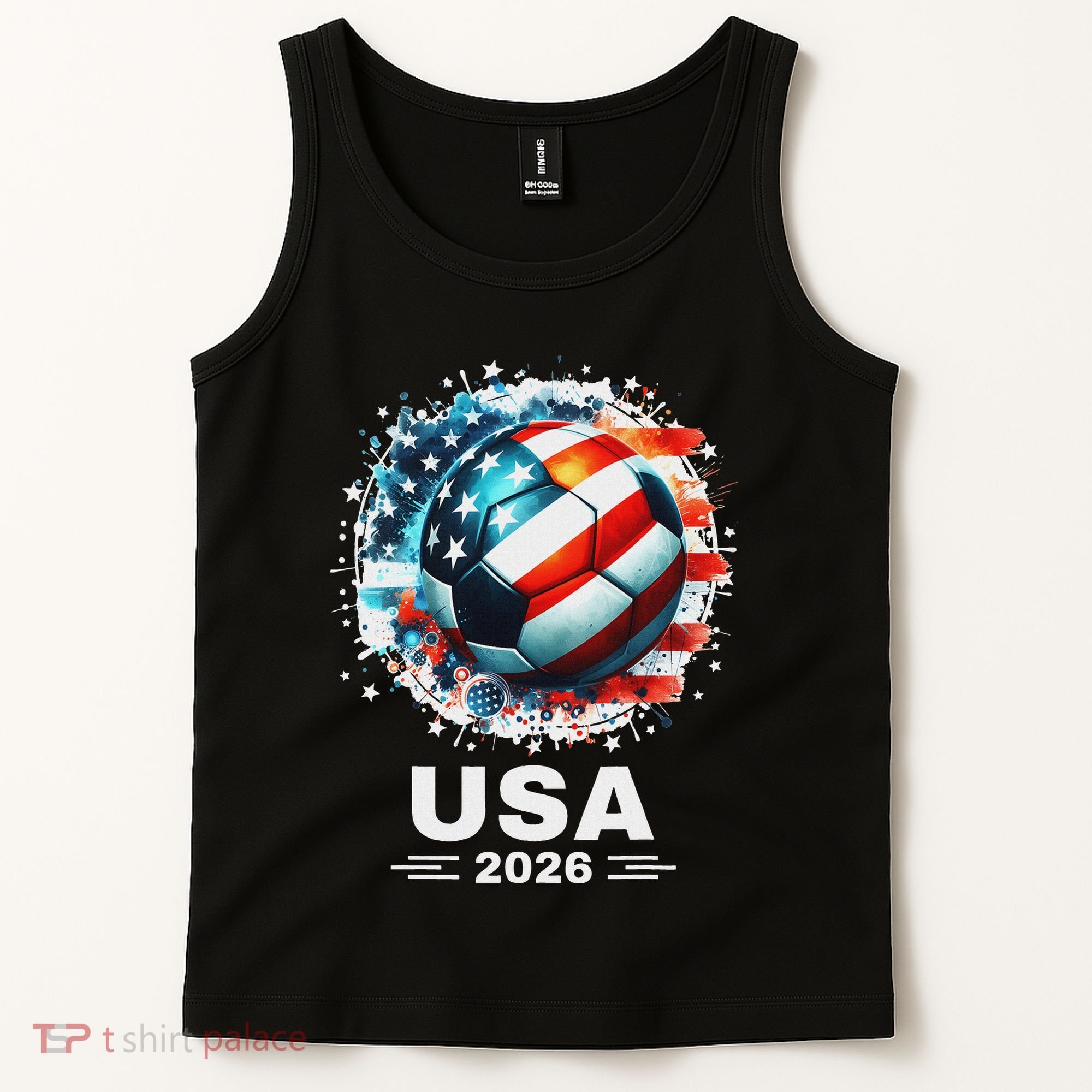 Soccer Apparel Soccer Player American Flag Cup Soccer 2026 Tank Top