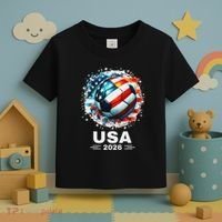 Soccer Apparel Soccer Player American Flag Cup Soccer 2026 Toddler T-Shirt thumb 3