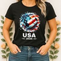 Soccer Apparel Soccer Player American Flag Cup Soccer 2026 Women's T-Shirt thumb 2