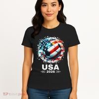 Soccer Apparel Soccer Player American Flag Cup Soccer 2026 Women's T-Shirt thumb 4
