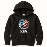 Soccer Apparel Soccer Player American Flag Cup Soccer 2026 Kids Hoodie thumb 0