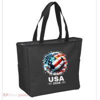Soccer Apparel Soccer Player American Flag Cup Soccer 2026 Tote Bag thumb 2