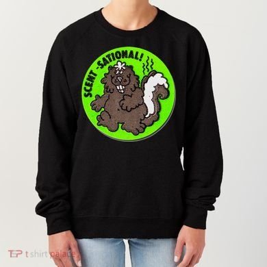 Scratch And Sniff Sticker Skunk Scentsational Women's Sweatshirt
