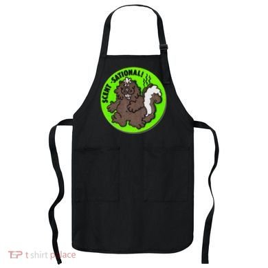 Scratch And Sniff Sticker Skunk Scentsational Apron