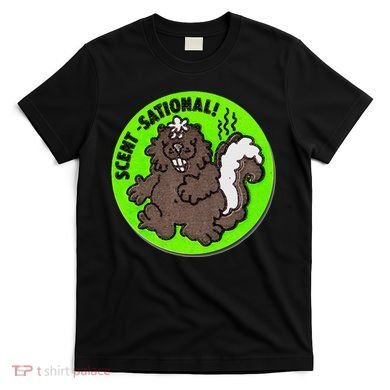 Scratch And Sniff Sticker Skunk Scentsational T-Shirt