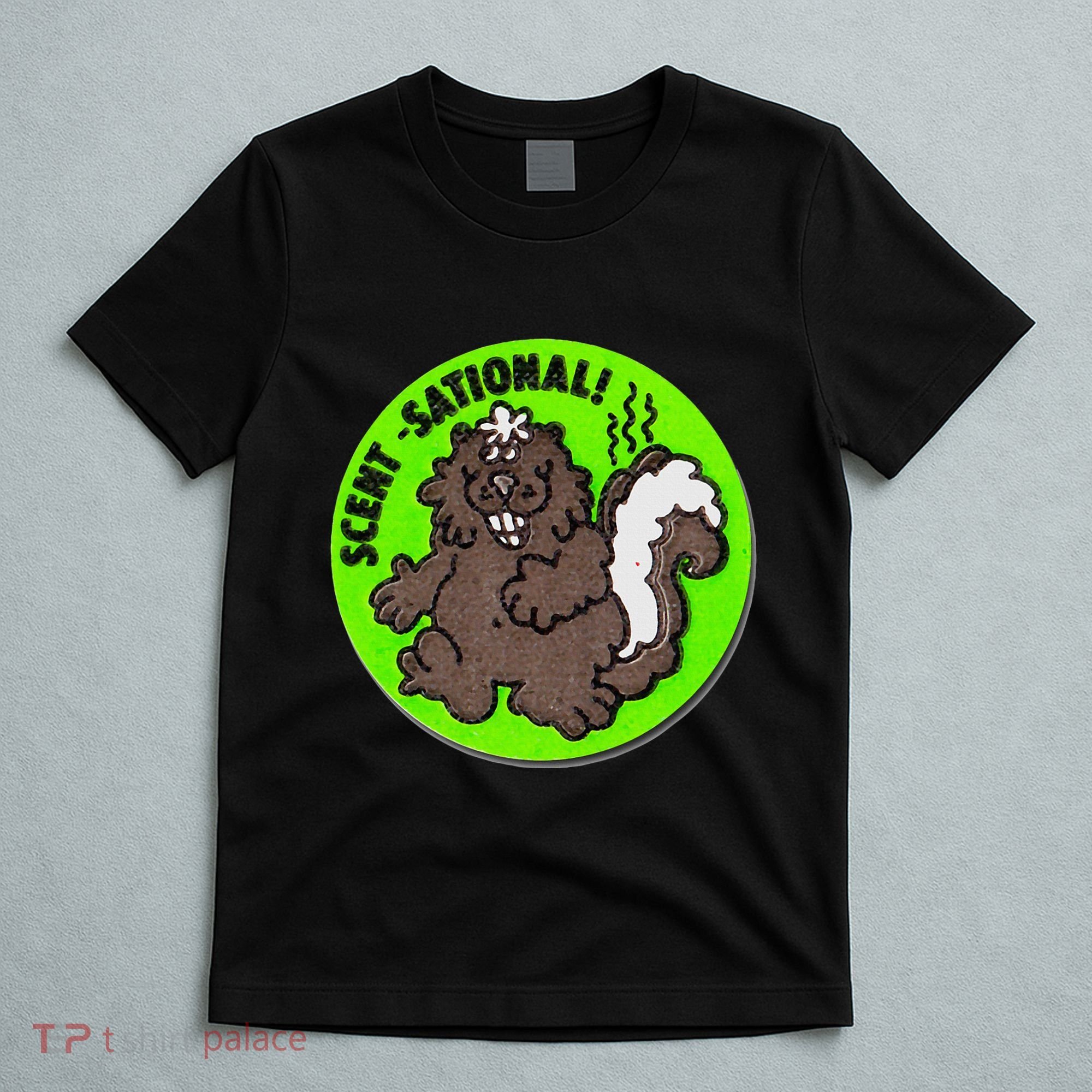 Scratch And Sniff Sticker Skunk Scentsational T-Shirt