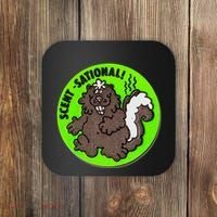 Scratch And Sniff Sticker Skunk Scentsational Coaster thumb 0