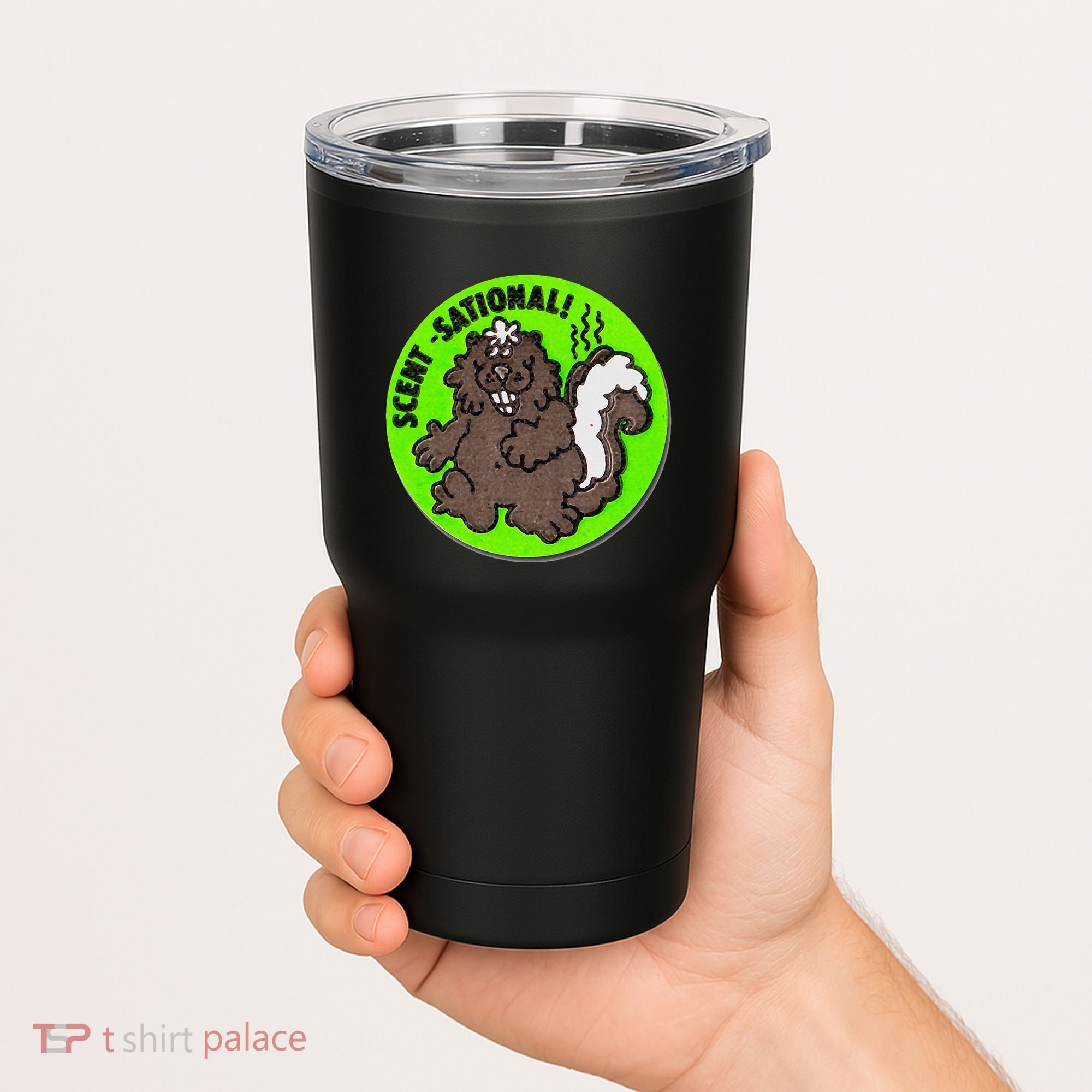 Scratch And Sniff Sticker Skunk Scentsational Tumbler