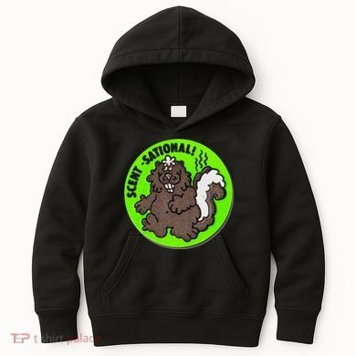 Scratch And Sniff Sticker Skunk Scentsational Kids Hoodie
