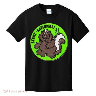 Scratch And Sniff Sticker Skunk Scentsational Kids T-Shirt