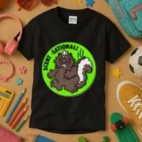 Scratch And Sniff Sticker Skunk Scentsational Kids T-Shirt thumb 3