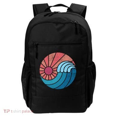 Sun And Sea Retro Vintage Wave Backpack