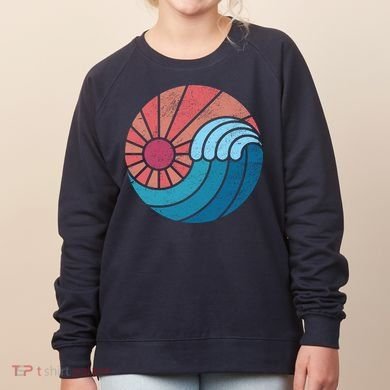 Sun And Sea Retro Vintage Wave Women's Sweatshirt