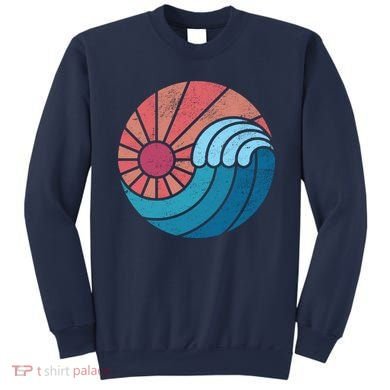 Sun And Sea Retro Vintage Wave Sweatshirt