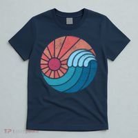 Sun And Sea Retro Vintage Wave T-Shirt thumb 5