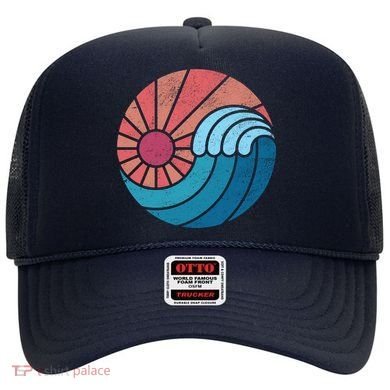 Sun And Sea Retro Vintage Wave Hat