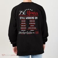 Stars And Stripes Human Rights Back And Front Women's Sweatshirt thumb 1