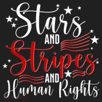 Stars And Stripes Human Rights Back And Front Women's Sweatshirt thumb 2