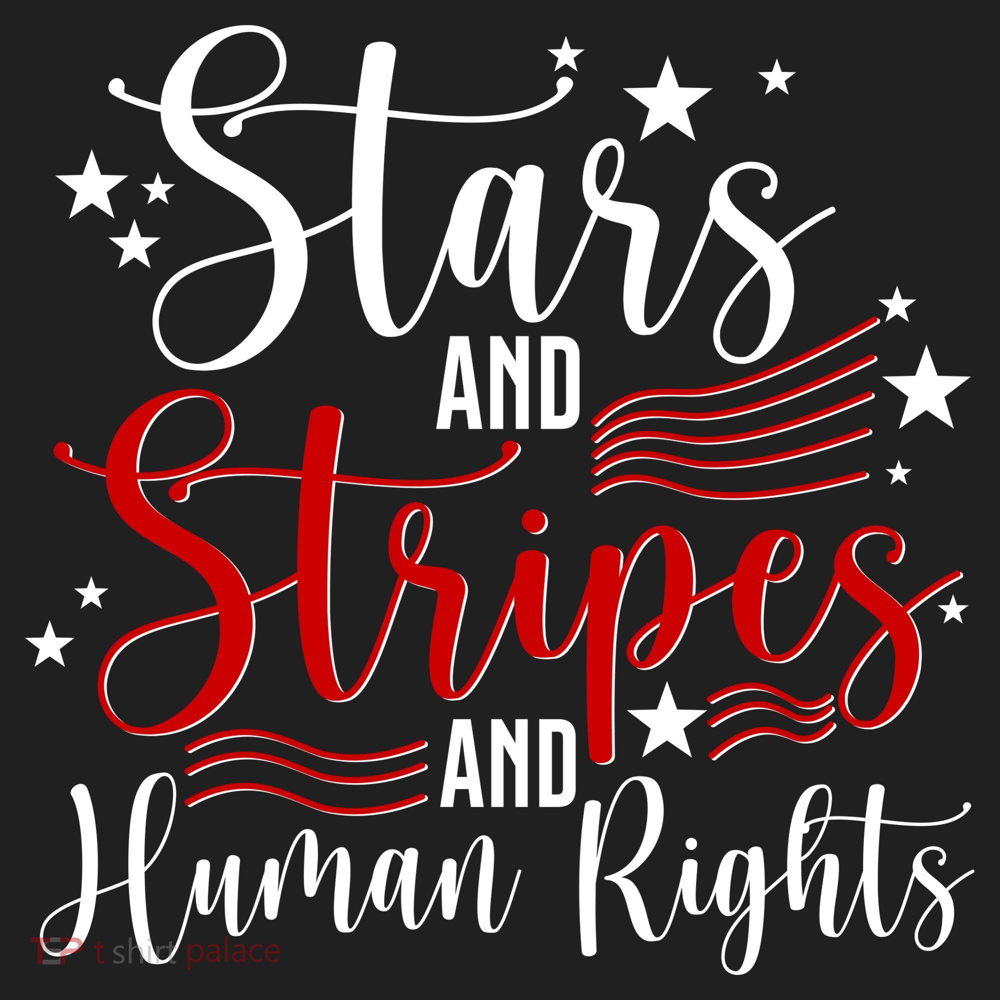 Stars And Stripes Human Rights Back And Front Women's Sweatshirt