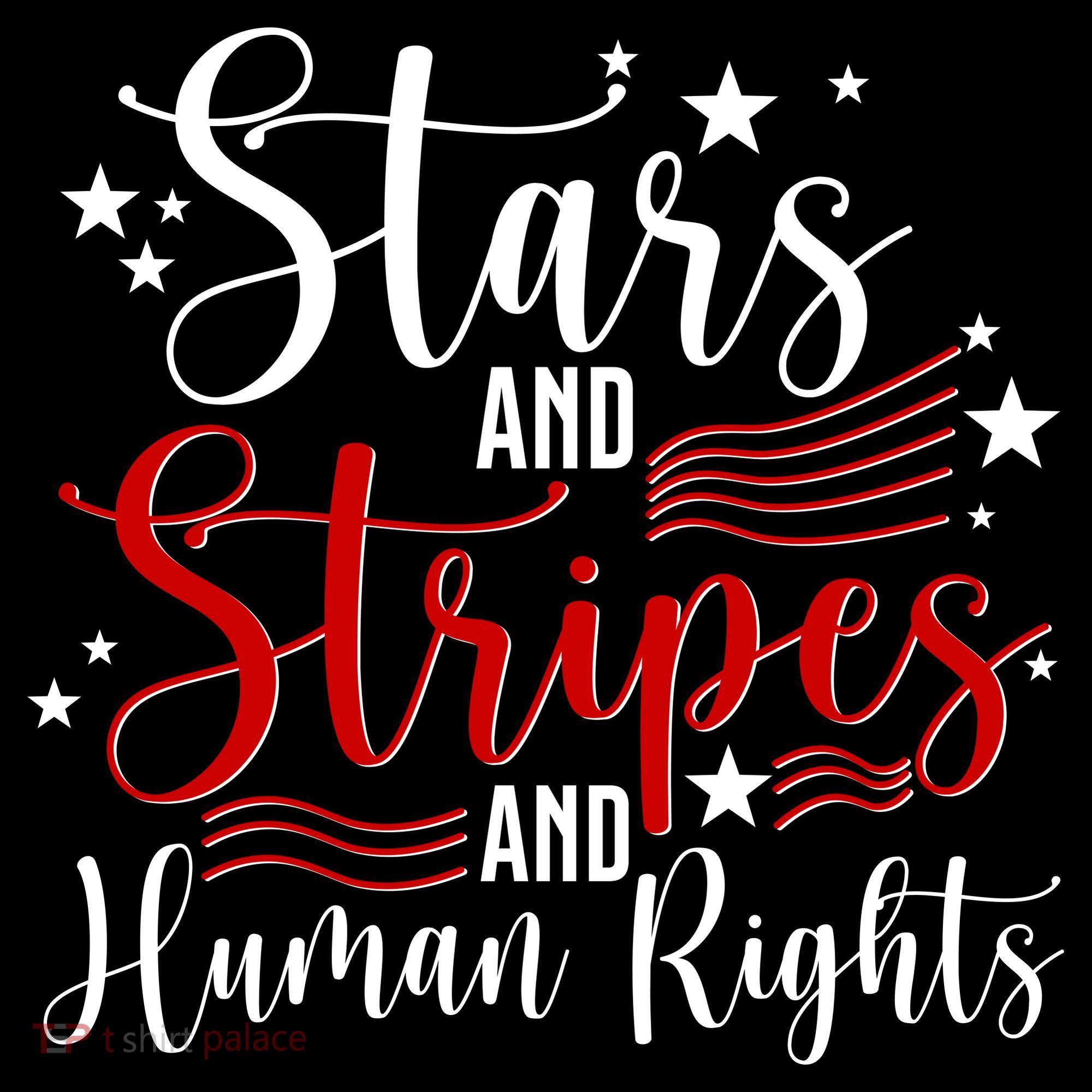 Stars And Stripes Human Rights Back And Front Coaster