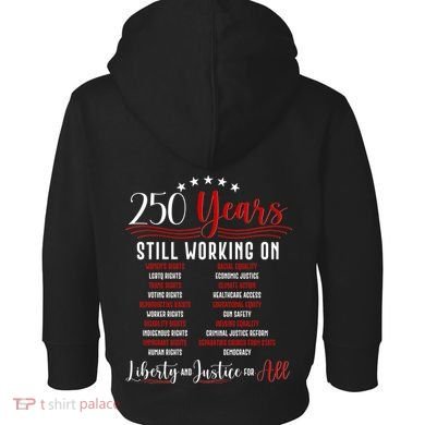Stars And Stripes Human Rights Back And Front Toddler Hoodie back