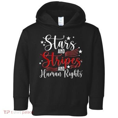 Stars And Stripes Human Rights Back And Front Toddler Hoodie