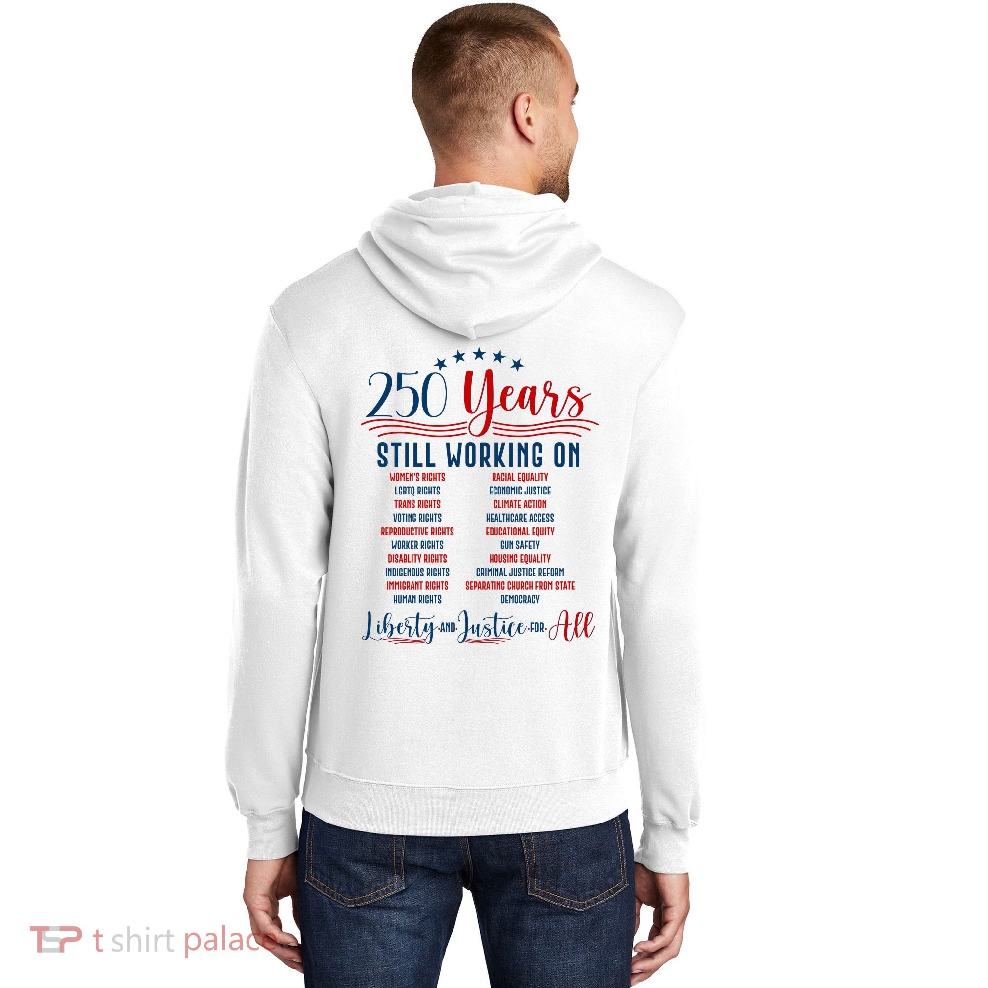 Stars And Stripes Human Rights Back And Front Hoodie