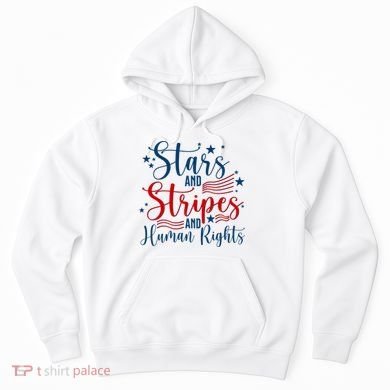 Stars And Stripes Human Rights Back And Front Hoodie