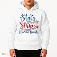 Stars And Stripes Human Rights Back And Front Hoodie thumb 2