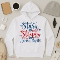 Stars And Stripes Human Rights Back And Front Hoodie thumb 3
