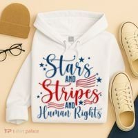 Stars And Stripes Human Rights Back And Front Hoodie thumb 4