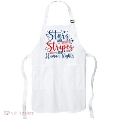 Stars And Stripes Human Rights Back And Front Apron