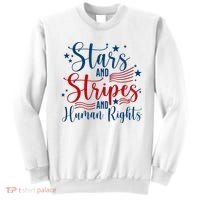 Stars And Stripes Human Rights Back And Front Sweatshirt thumb 0