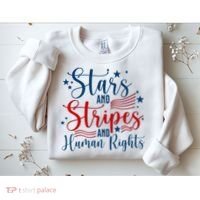 Stars And Stripes Human Rights Back And Front Sweatshirt thumb 2