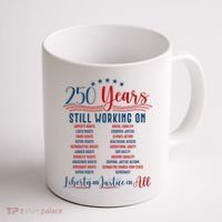 Stars And Stripes Human Rights Back And Front Coffee Mug thumb 1
