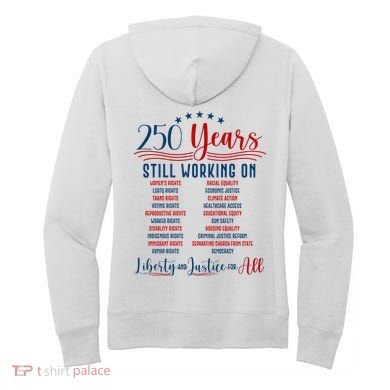 Stars And Stripes Human Rights Back And Front Women's Hoodie back