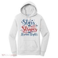 Stars And Stripes Human Rights Back And Front Women's Hoodie thumb 0