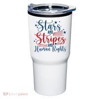 Stars And Stripes Human Rights Back And Front Tumbler thumb 0