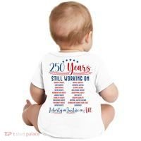 Stars And Stripes Human Rights Back And Front Baby Bodysuit thumb 1
