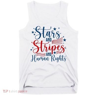 Stars And Stripes Human Rights Back And Front Tank Top